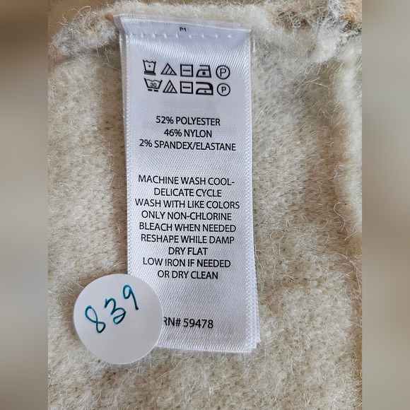 Joie Soft Floral Sweater Plus Size 3X - Picture 6 of 8